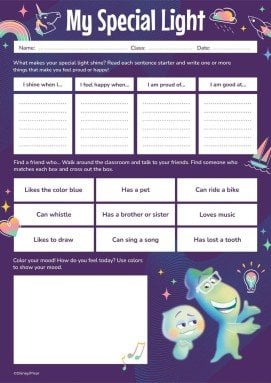 Soul Worksheet presentation template 