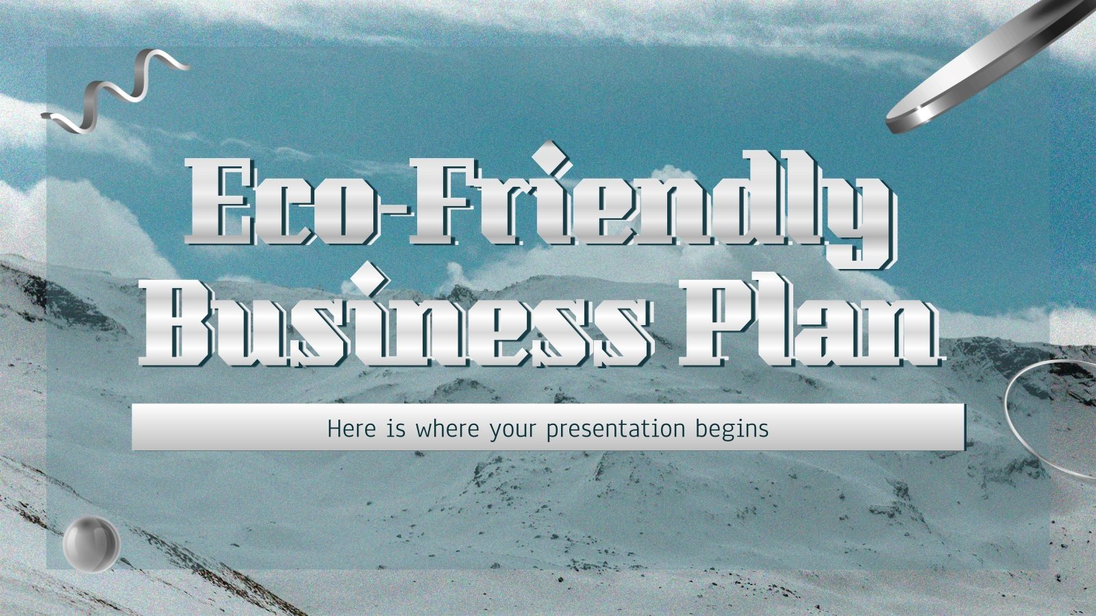 Eco-Friendly Business Plan Präsentationsvorlage
