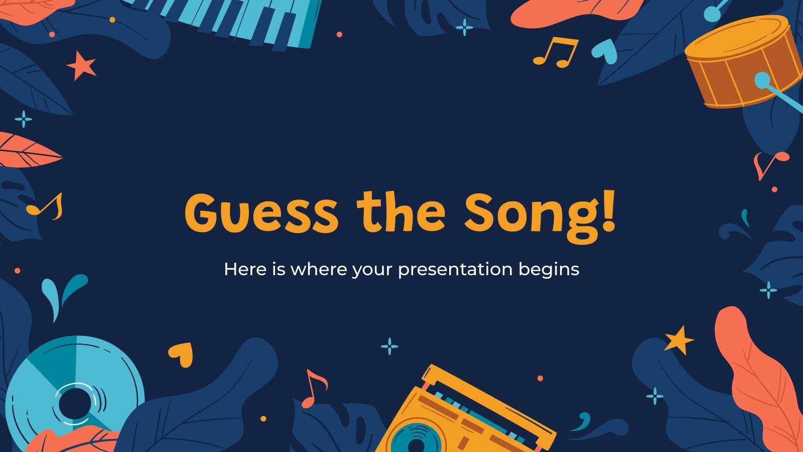 Guess the Song! presentation template 