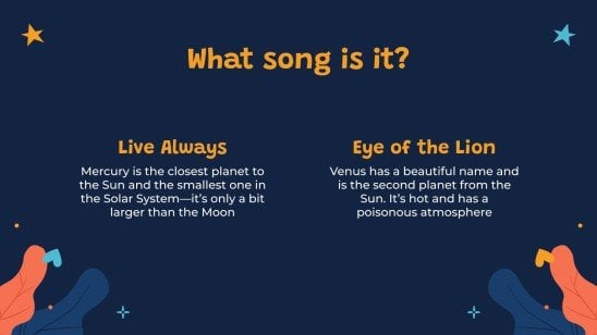 Plantilla de presentación ¡Adivina la canción!