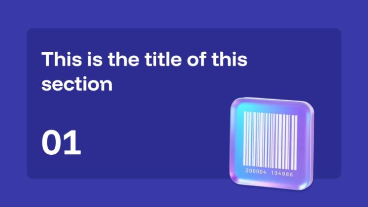 Modelo de apresentação Leitor de QR/código de barras