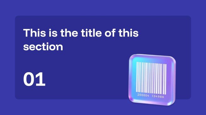 Modelo de apresentação Leitor de QR/código de barras