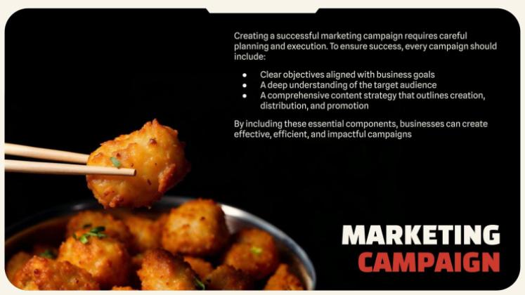 Modelo de apresentação Comida de rua indiana