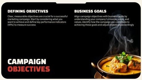 Modelo de apresentação Comida de rua indiana