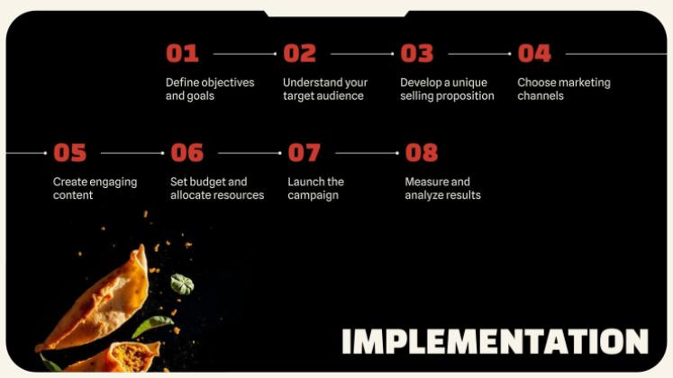 Modelo de apresentação Comida de rua indiana