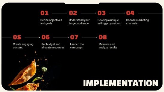 Modelo de apresentação Comida de rua indiana