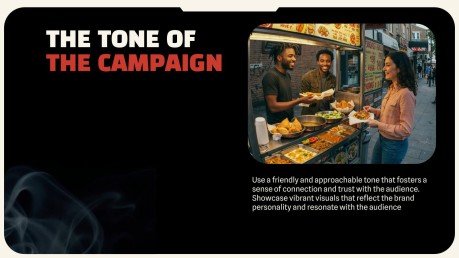 Modelo de apresentação Comida de rua indiana