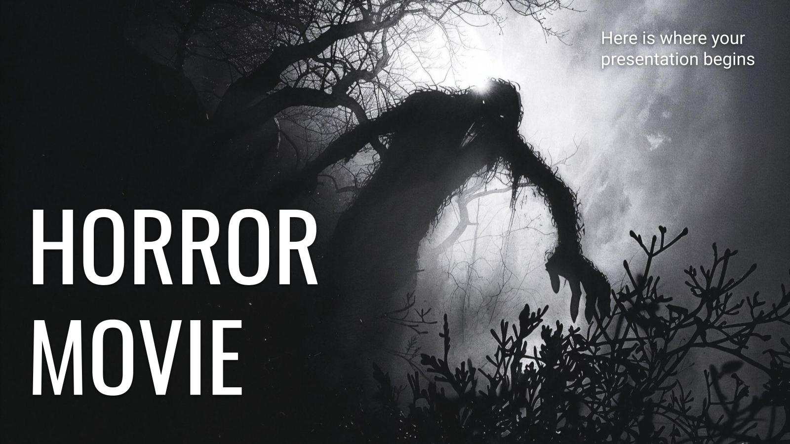 Horror Movie presentation template 