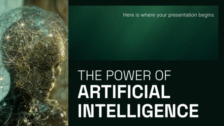 The Power of Artificial Intelligence presentation template 