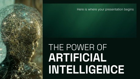The Power of Artificial Intelligence presentation template 
