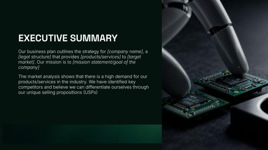 The Power of Artificial Intelligence presentation template 