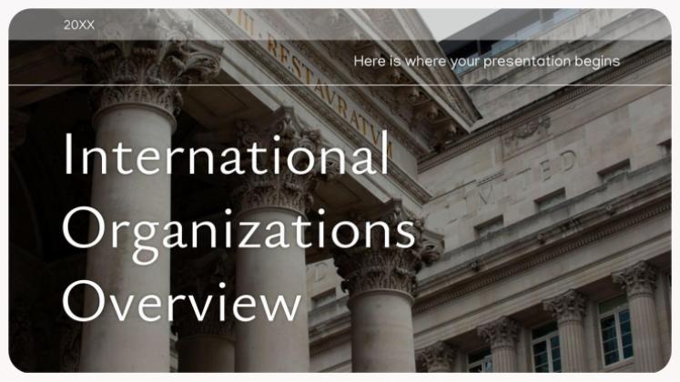 International Organizations Overview presentation template 