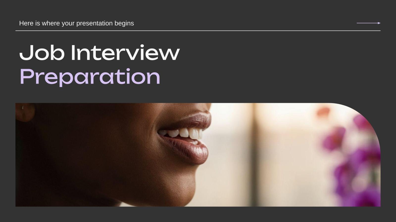 Job Interview Preparation presentation template 