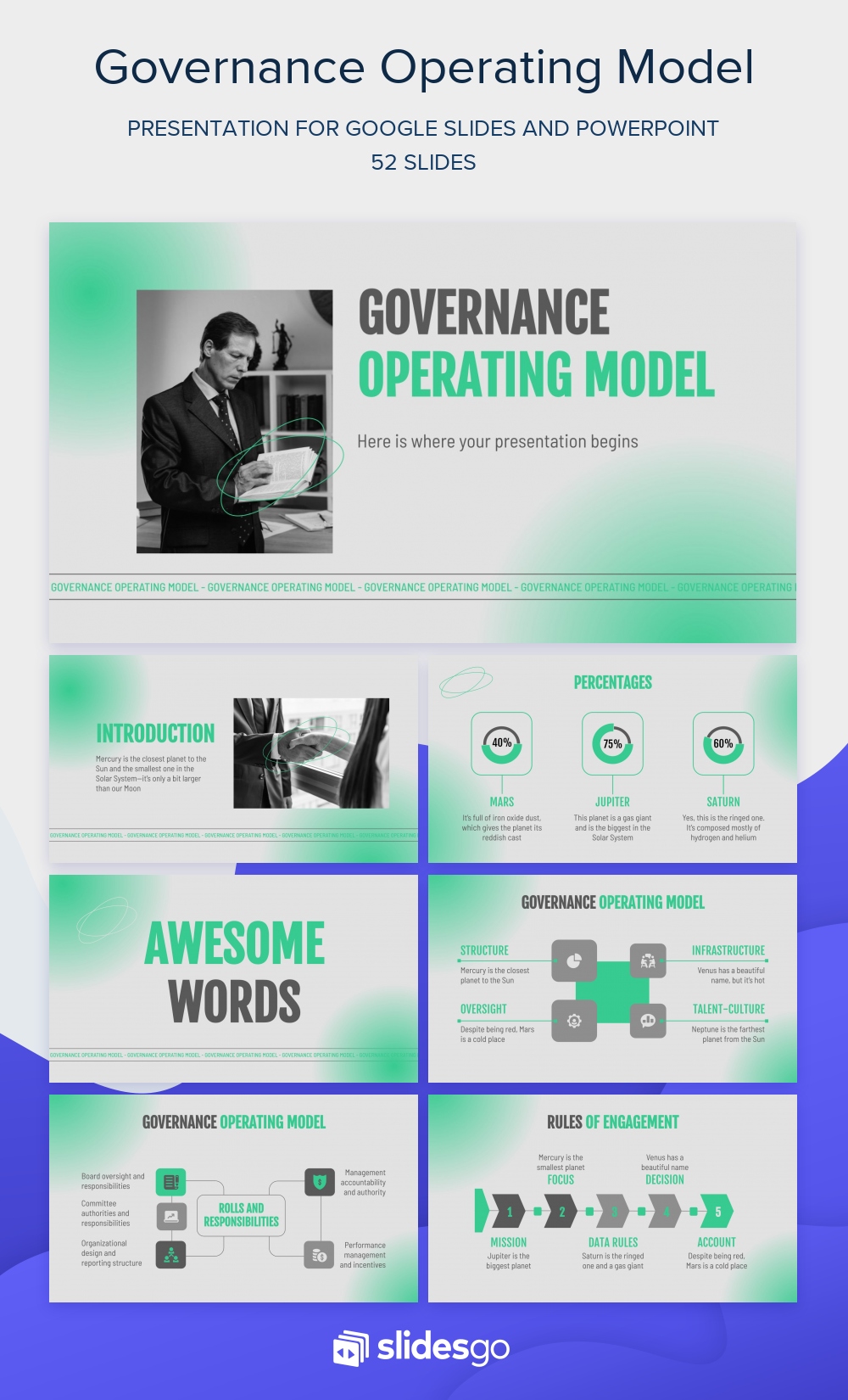 Governance Operating Model | Google Slides & PPT template
