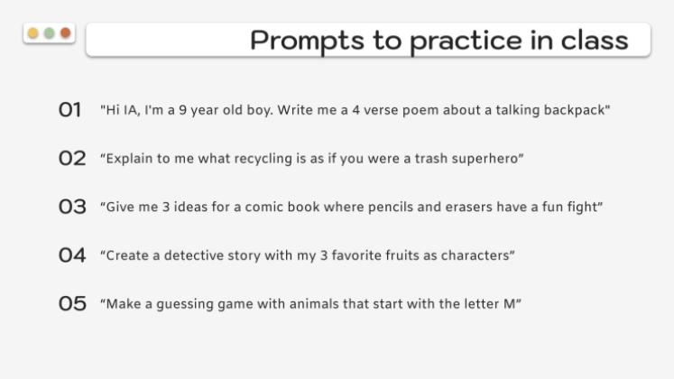 Creative Writing Prompts presentation template 