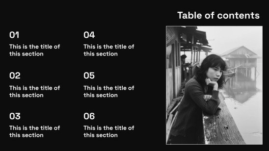 Thème sombre Modèles de présentation