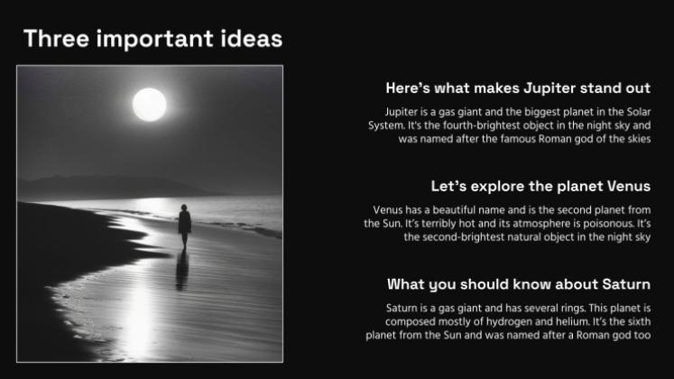 Thème sombre Modèles de présentation