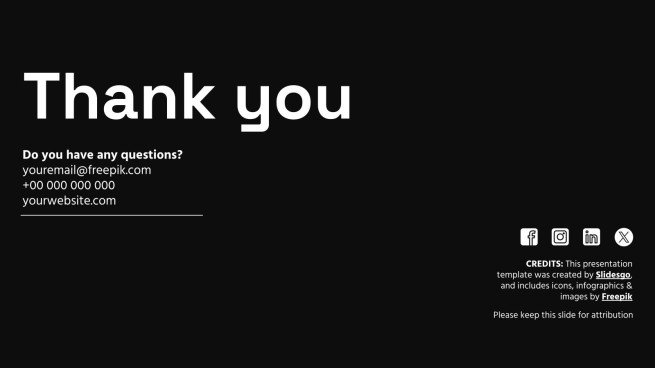 Thème sombre Modèles de présentation