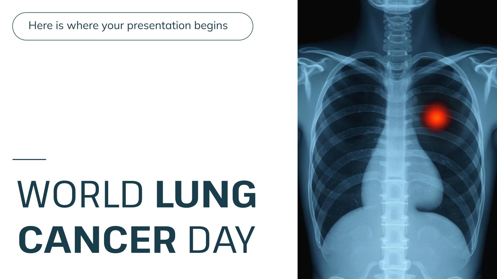 World Lung Cancer Day presentation template 