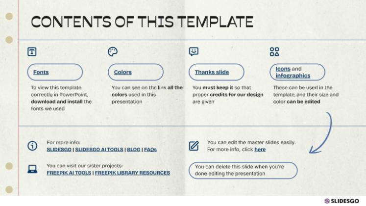 Back to School Essentials presentation template 