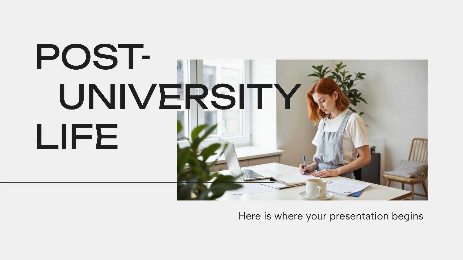 Post-University Life presentation template 