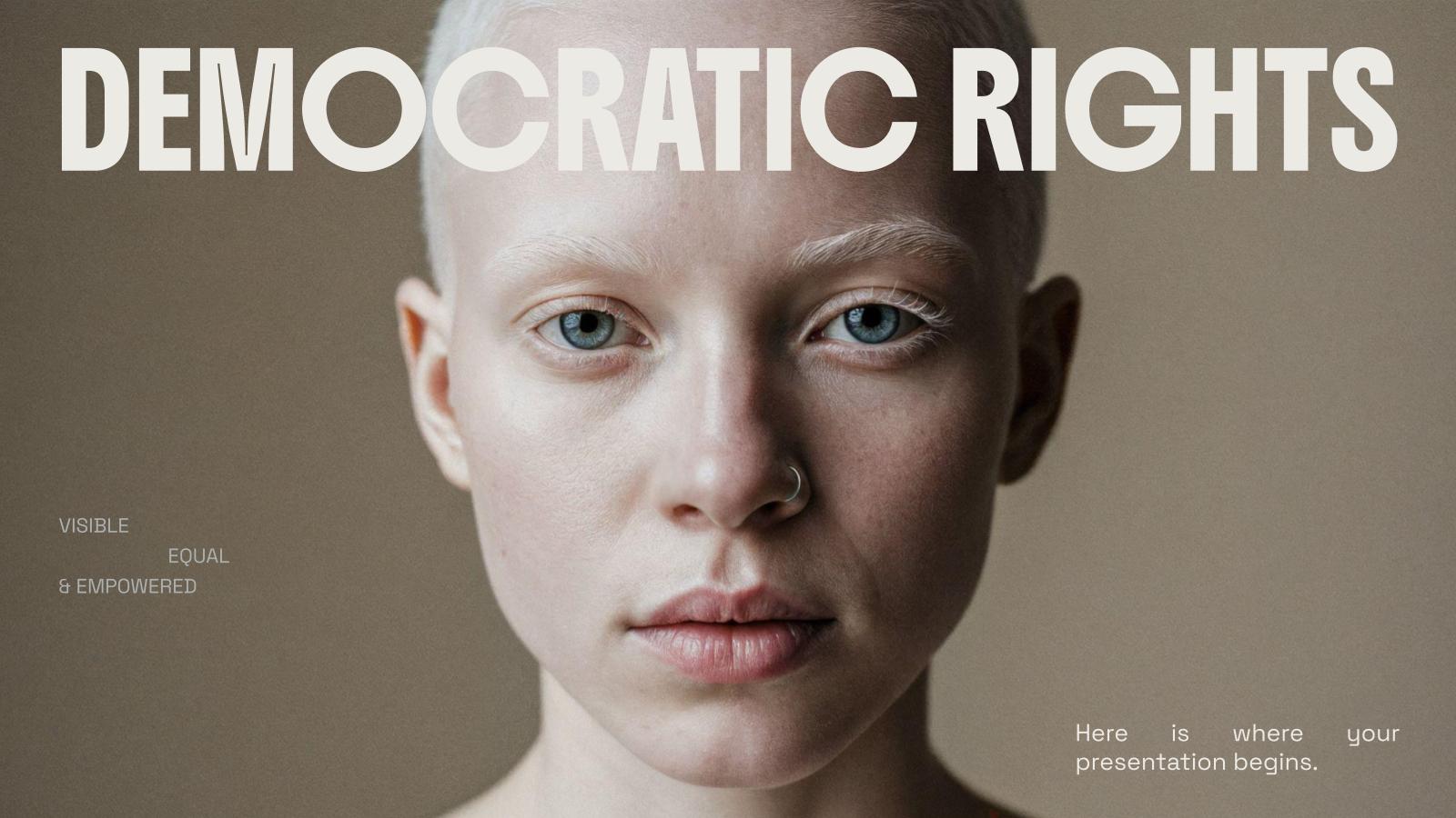 Demokratische Rechte Präsentationsvorlage