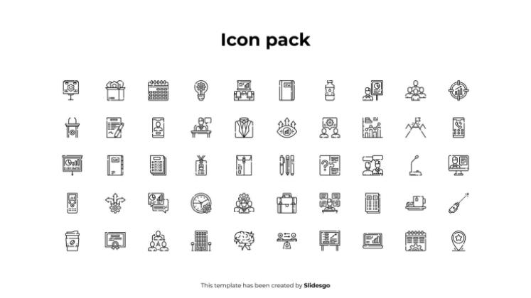 효과적인 선형 인포그래픽 프레젠테이션 템플릿