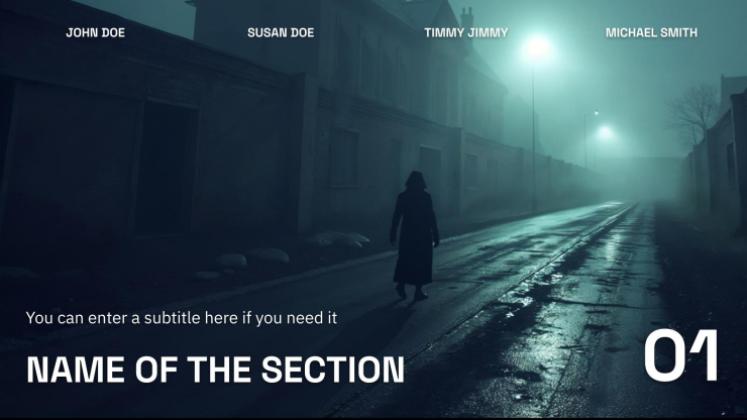 Dystopian Movie presentation template 