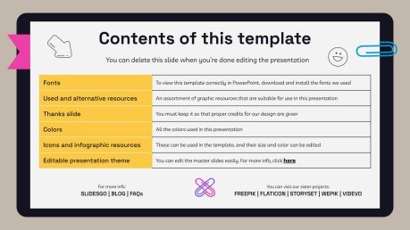 고등학교 시험을 위한 노트북 플래너 프레젠테이션 템플릿