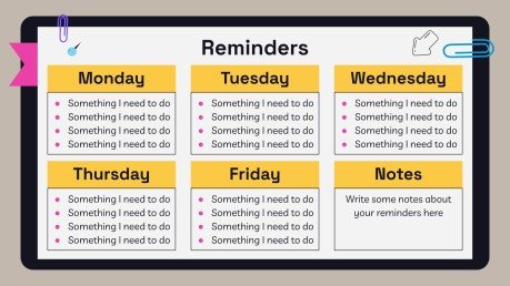 고등학교 시험을 위한 노트북 플래너 프레젠테이션 템플릿