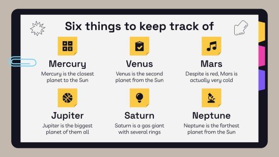 고등학교 시험을 위한 노트북 플래너 프레젠테이션 템플릿