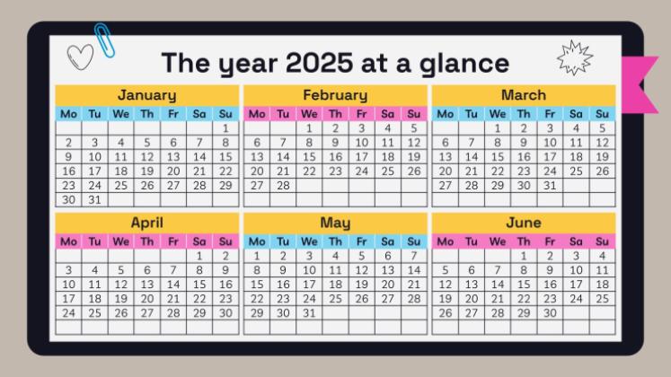 고등학교 시험을 위한 노트북 플래너 프레젠테이션 템플릿