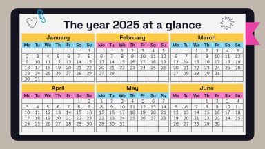 고등학교 시험을 위한 노트북 플래너 프레젠테이션 템플릿