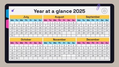 고등학교 시험을 위한 노트북 플래너 프레젠테이션 템플릿