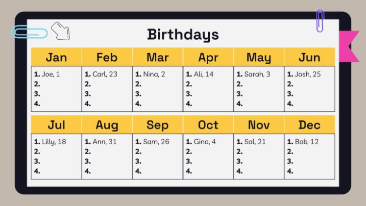 고등학교 시험을 위한 노트북 플래너 프레젠테이션 템플릿