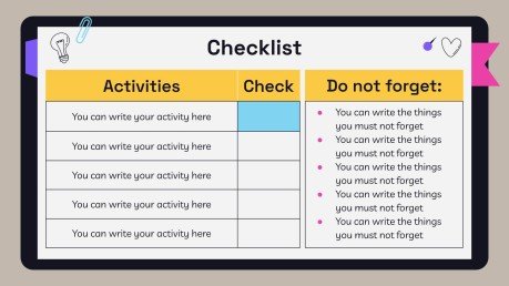 고등학교 시험을 위한 노트북 플래너 프레젠테이션 템플릿