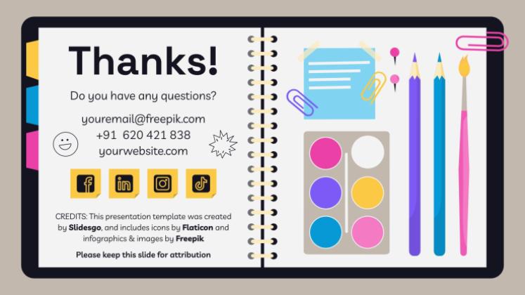 고등학교 시험을 위한 노트북 플래너 프레젠테이션 템플릿