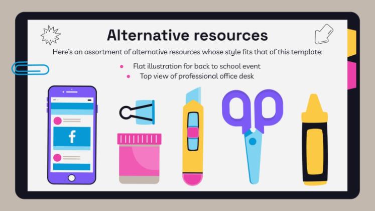 고등학교 시험을 위한 노트북 플래너 프레젠테이션 템플릿