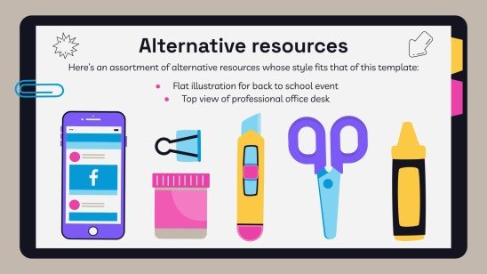 고등학교 시험을 위한 노트북 플래너 프레젠테이션 템플릿