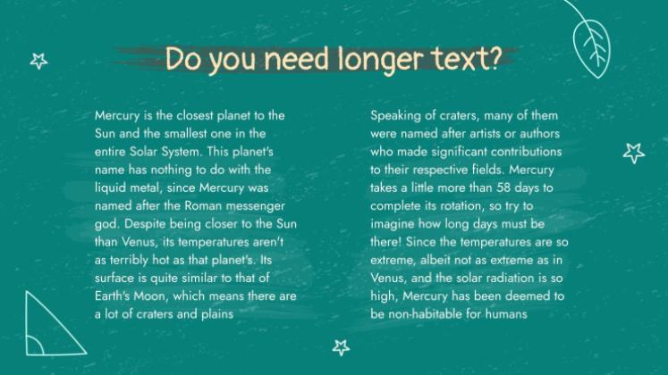 Chalkboard Background Theme for Elementary presentation template 