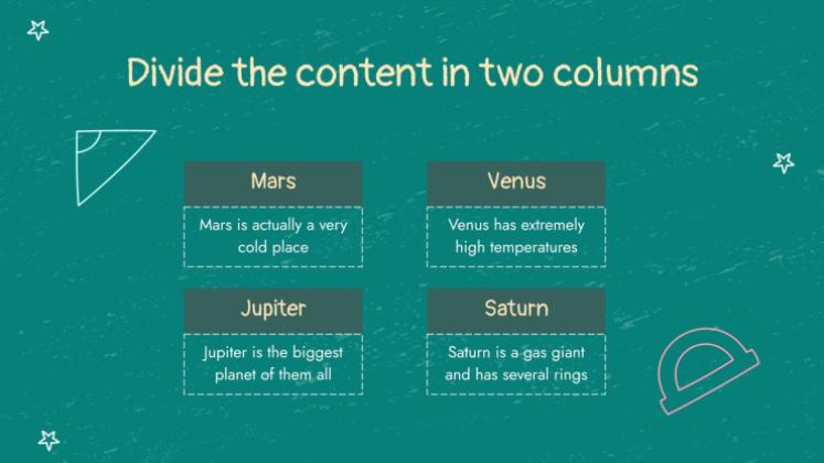 Chalkboard Background Theme for Elementary presentation template 