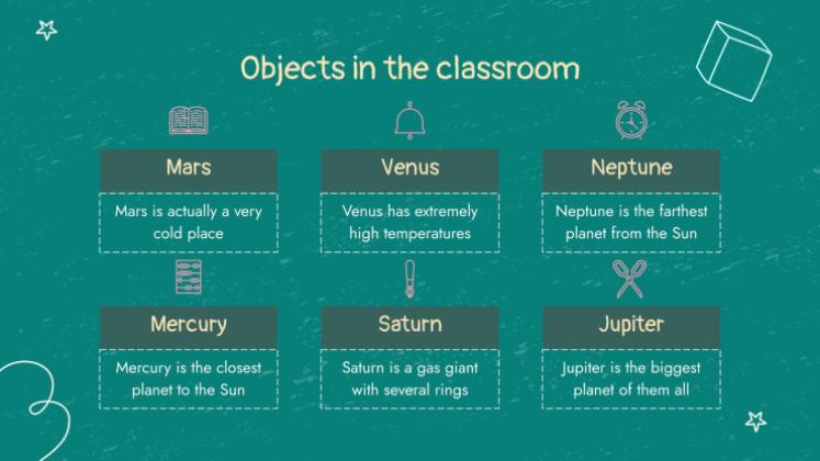 Chalkboard Background Theme for Elementary presentation template 