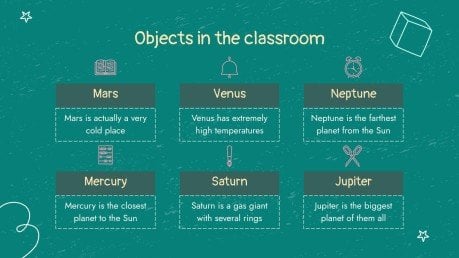 Chalkboard Background Theme for Elementary presentation template 