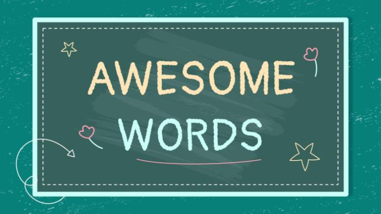 Chalkboard Background Theme for Elementary presentation template 