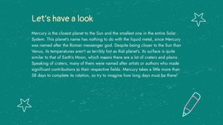 Chalkboard Background Theme for Elementary presentation template 