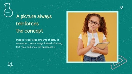 Chalkboard Background Theme for Elementary presentation template 