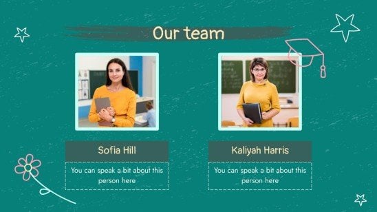 Chalkboard Background Theme for Elementary presentation template 