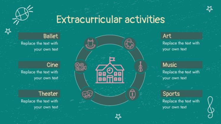 Chalkboard Background Theme for Elementary presentation template 