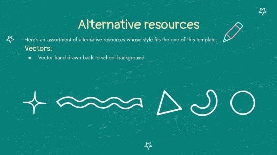 Chalkboard Background Theme for Elementary presentation template 