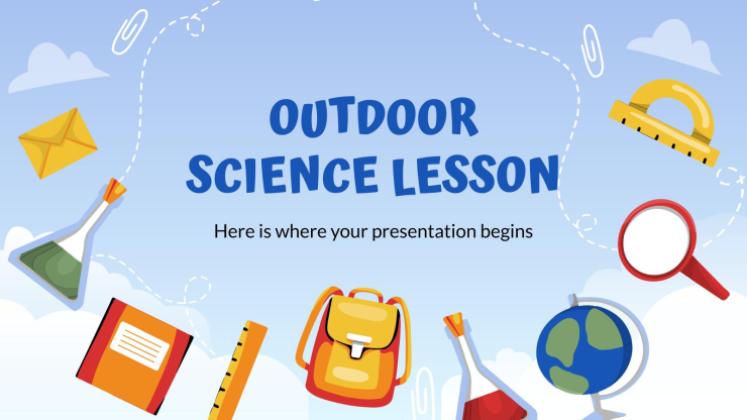 Leçon de sciences en plein air Modèles de présentation